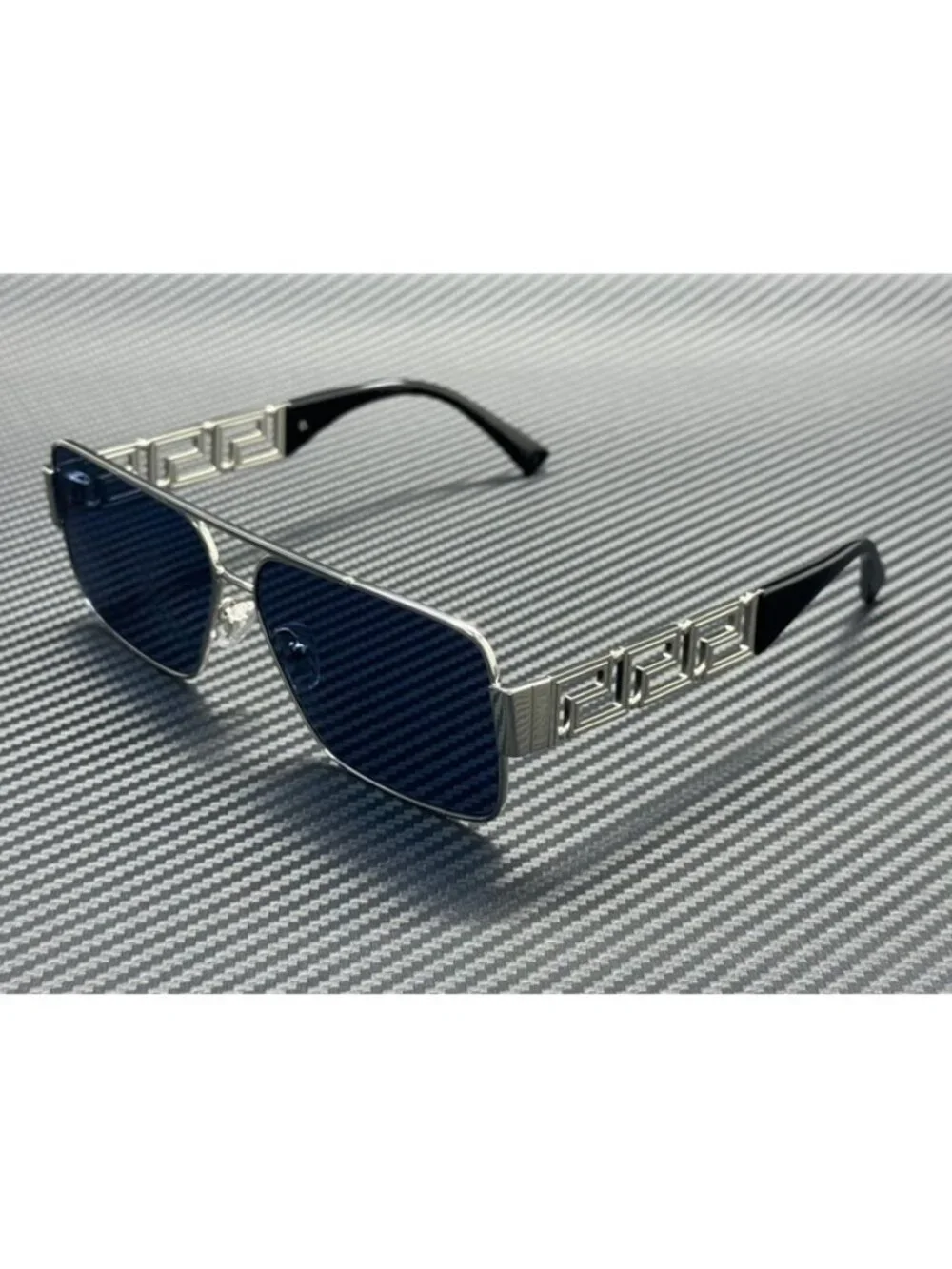 New Versace Men  Silver Sunglasses 61-13-145